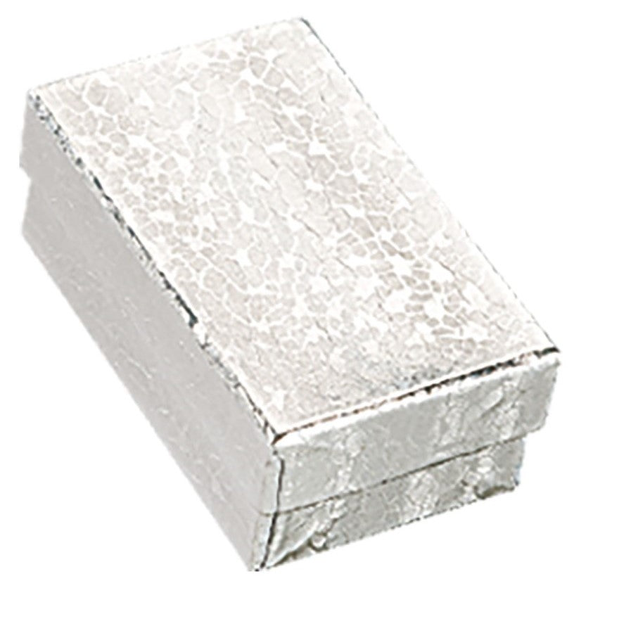 Caja p/Joyería Comet Chica c/Algodón Plateado 7×4×2cm JewelryPack® 1102.SL Pieza 01
