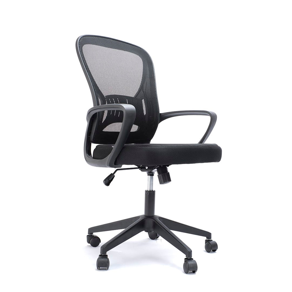 Silla Operativa E104 Mesh con Tela Negra EstructuraNegro Ofik® 921 [Pieza] 2