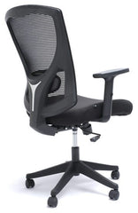 Silla Operativa H5 Mesh con Tela Negra Brazos Ajustabl Ofik® 841 [Pieza] 3