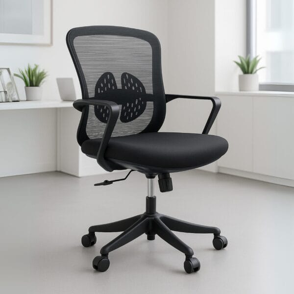Silla Operativa Organic Mesh conTelaNegra EstructuraNegro Ofik® 1078 [Pieza] 4