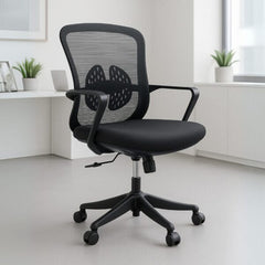Silla Operativa Organic Mesh conTelaNegra EstructuraNegro Ofik® 1078 [Pieza] 4