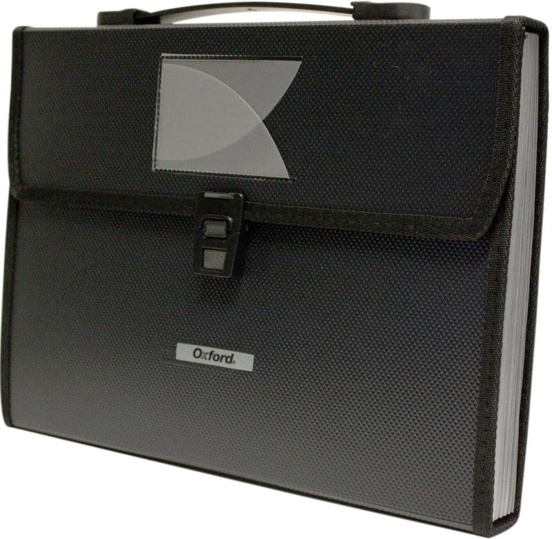 Archivero Expandible Broche/Manija 12 Division Negro Carta Oxford® F136 [Pieza] 78787001367 3