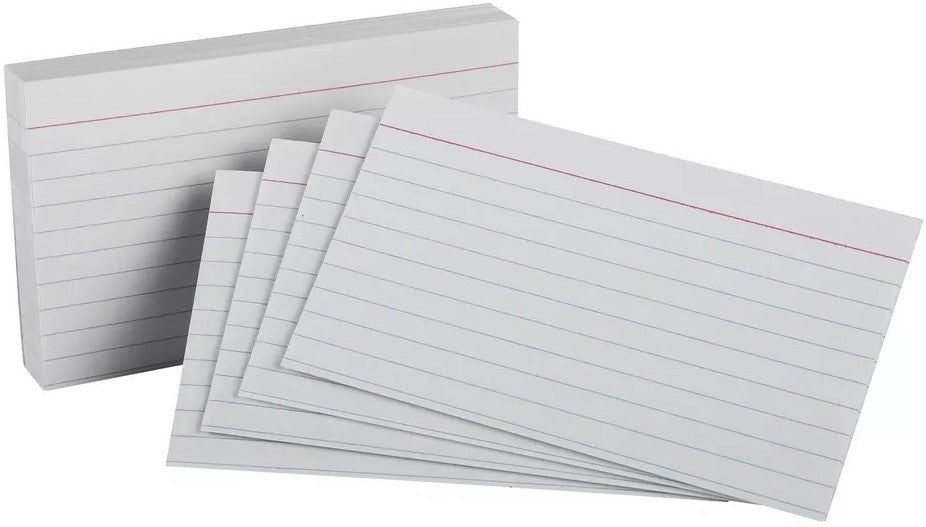 Tarjeta Índice Rayada c/100 Raya 5×8" Oxford® 51 Paquete 78787051041 02