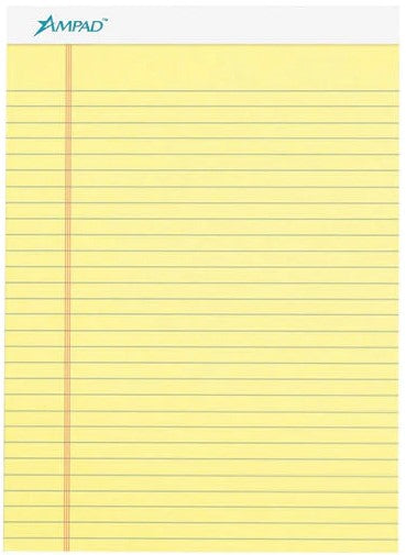 Block Carta Amarillo Pegado 50 hojas Raya Esselte® 20-260 [Pieza] 74319202608