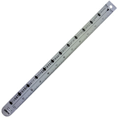 Regla Tipómetro 32cm Aluminio Sago® [Pieza] 2
