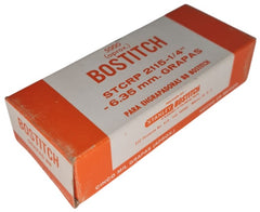 Grapa Power Crown STCRP 2115-¼ 6.35mm para B8 c/5000 Bostitch® STCR2115/4 [Caja] 77914007180 2