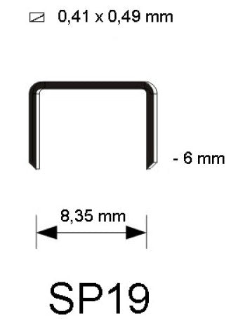 Engrapadora de Pinza Usa Grapa SP19 ¼ Bostitch® P3-CHROME [Pieza] 77914014423 4
