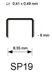 Engrapadora de Pinza Usa Grapa SP19 ¼ Bostitch® P3-CHROME [Pieza] 77914014423 4
