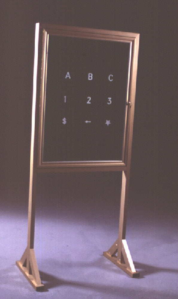 Tablero Ranurado p/Letras c/Pedestal Negro 60×80cm Esco® GPP060080 [Pieza]