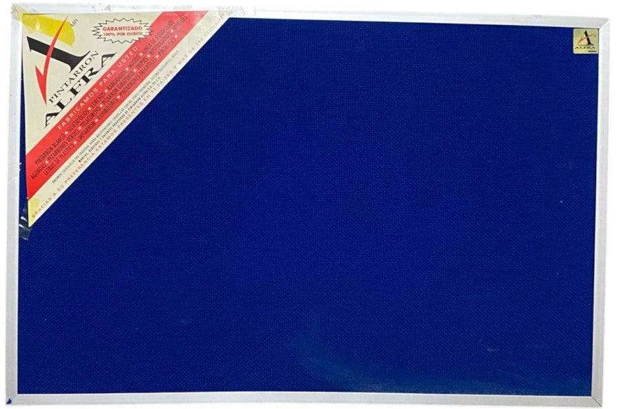 Tablero Tela-Corcho Alfra Azul 40×60cm Alfra® 1403 [Pieza]