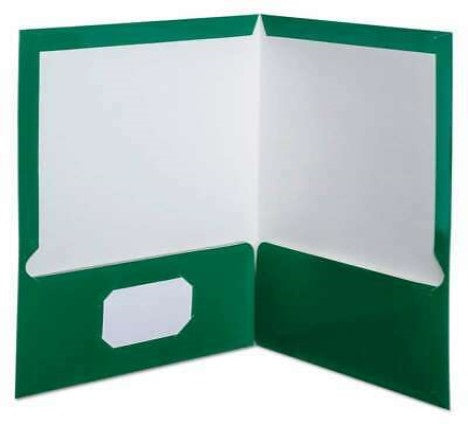 Fólder Doble Solapa 9.5cm Showfolio Laminado Verde Carta Oxford® 51717 Pieza 78787517172 01
