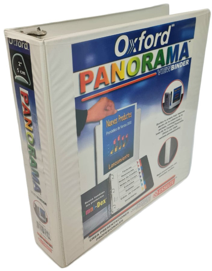 Carpeta 3 Argollas "D" Panorama 2" Blanco Carta Oxford® 23204 [Pieza] 72156232048 2