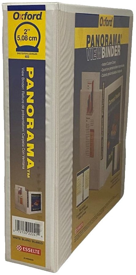 Carpeta 3 Argollas "O" Panorama 2" Blanco Carta Oxford® 56221417 [Pieza] 72156222414