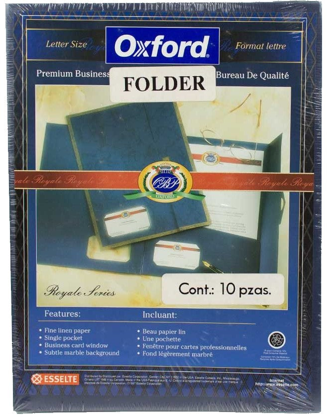 Fólder Premium Milano c/10 Negro Carta Esselte® 10651 Paquete 78787106512 01