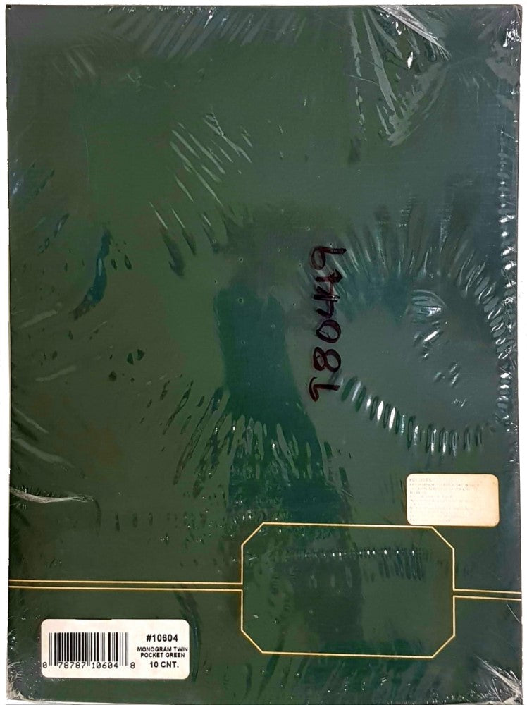 Fólder Premium Monogram c/10 Verde Carta Esselte® 10604 Paquete 78787106048 02