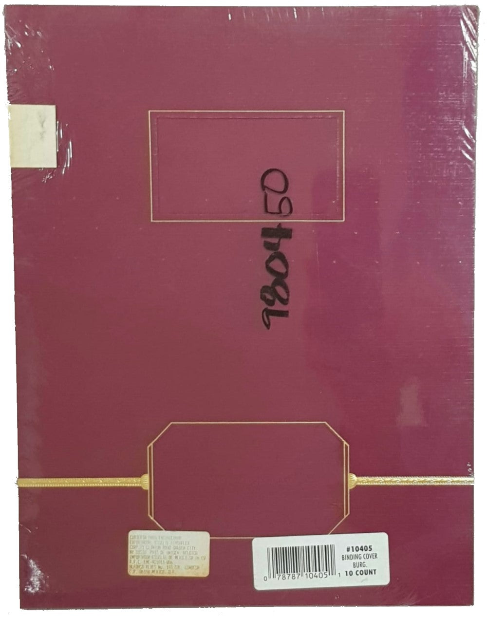 Pasta p/Engargolar p/Presentaciones 10Jgs Vino-Oro Carta Esselte® 10405 Pieza 78787104051 02