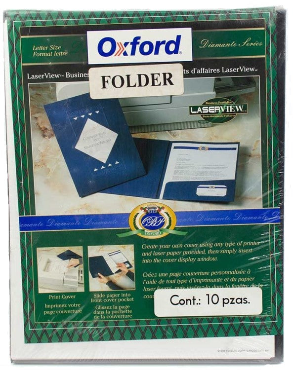 Fólder Premium Láser c/10 Negro Carta Esselte® 10271 Paquete 78787102712 01
