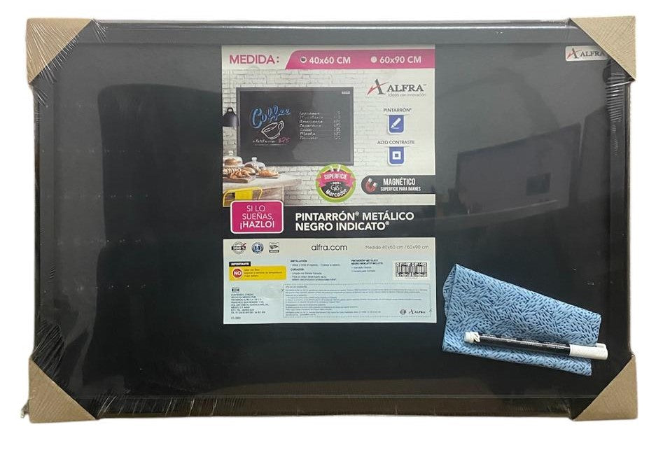 Pizarrón Negro Metálico 4940 40×60cm Alfra® 2038 [Pieza] 7501527920381