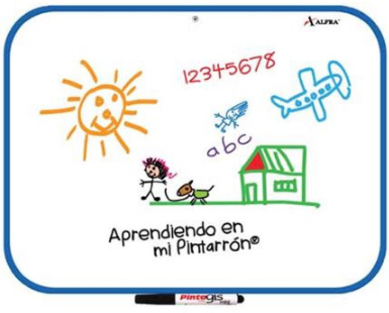 Pizarrón Blanco Escolar Iglú Marco Vinil 30×40cm Alfra® 2014 [Pieza] 7501527920145