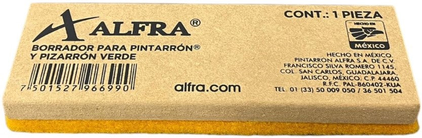 Borrador p/Pintarrón Amarillo Alfra® 6699 [Pieza] 7501527966990