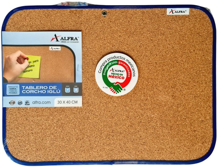 Tablero de Corcho Iglu 30×40cm Alfra® 2033 [Pieza] 7501527920336