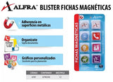 Imanes Fichas Margnéticas Bliister c/8 Colores 3cm Alfra® 6787 Paquete 7501527967874 2