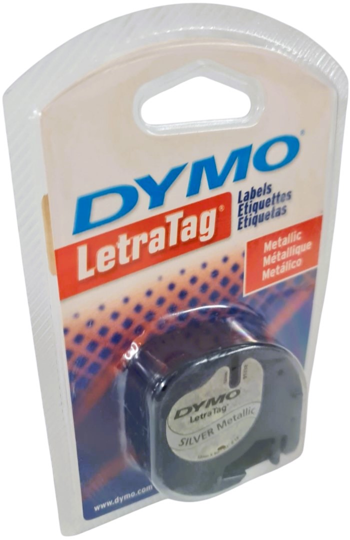 Cinta p/Rotulador LetraTag® LT Plastificada Plata Metálico 12mm×4m Dymo® 91338 [Pieza] 71701913388 4