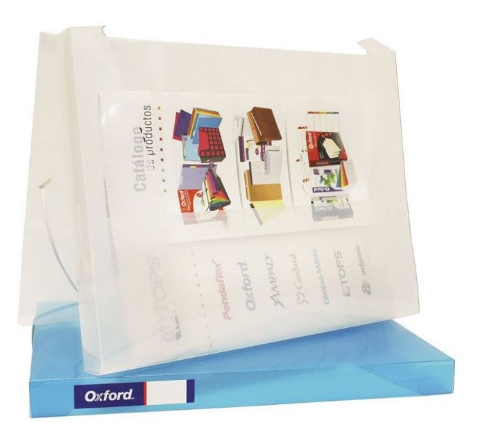 Porta Documentos Caja Plástico c/Liga Hori Azul ó Blanco Carta Oxford® F606 [Pieza] 78787006065 4