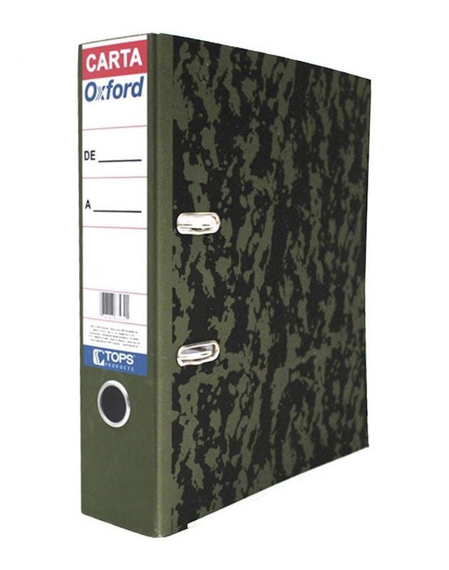 Registrador 2 argollas Marmoleado 2" Verde Carta Oxford® 87470 Pieza 78787874701 03