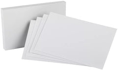 Tarjeta Índice Blanca c/100 Blanco 3×5" Oxford® 30 Paquete 78787030046 02