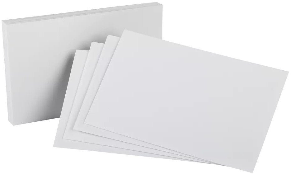 Tarjeta Índice Blanca c/100 Blanco 4×6" Oxford® 40 Paquete 78787040045 02
