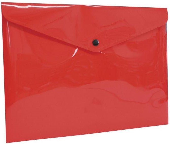Sobre p/DocumentoPlástico Horizontal c/Broche Rojo Opaco Carta Oxford® F412R [Pieza] 78787084124