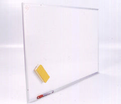 Pizarrón Blanco Marco Aluminio Color Marfil 120×60cm Esco® [Pieza]