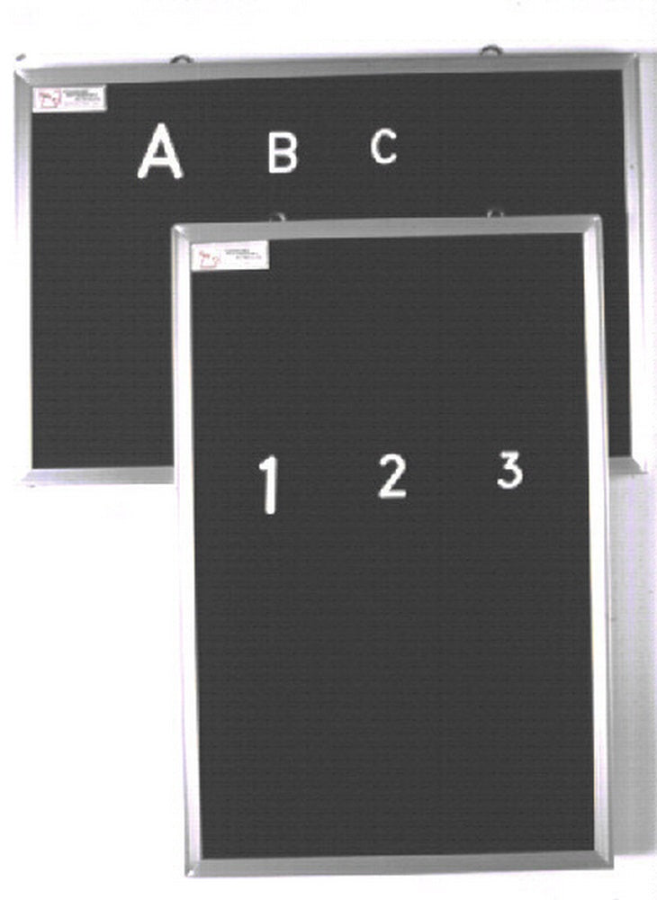 Tablero Ranurado p/Letras Negro 60×30cm Esco® PRN060030 [Pieza]