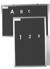 Tablero Ranurado p/Letras Negro 60×40cm Esco® PRN060040 [Pieza]