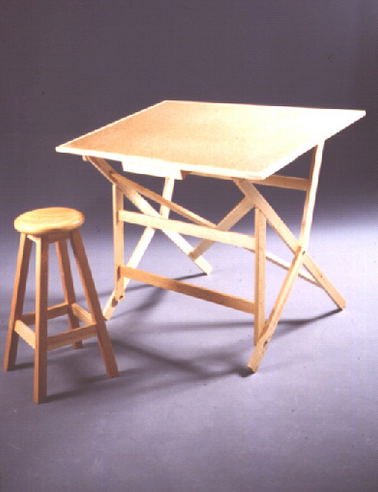 Mesa p/Dibujo Económico patas de metal Madera 152×102cm Esco® [Pieza]