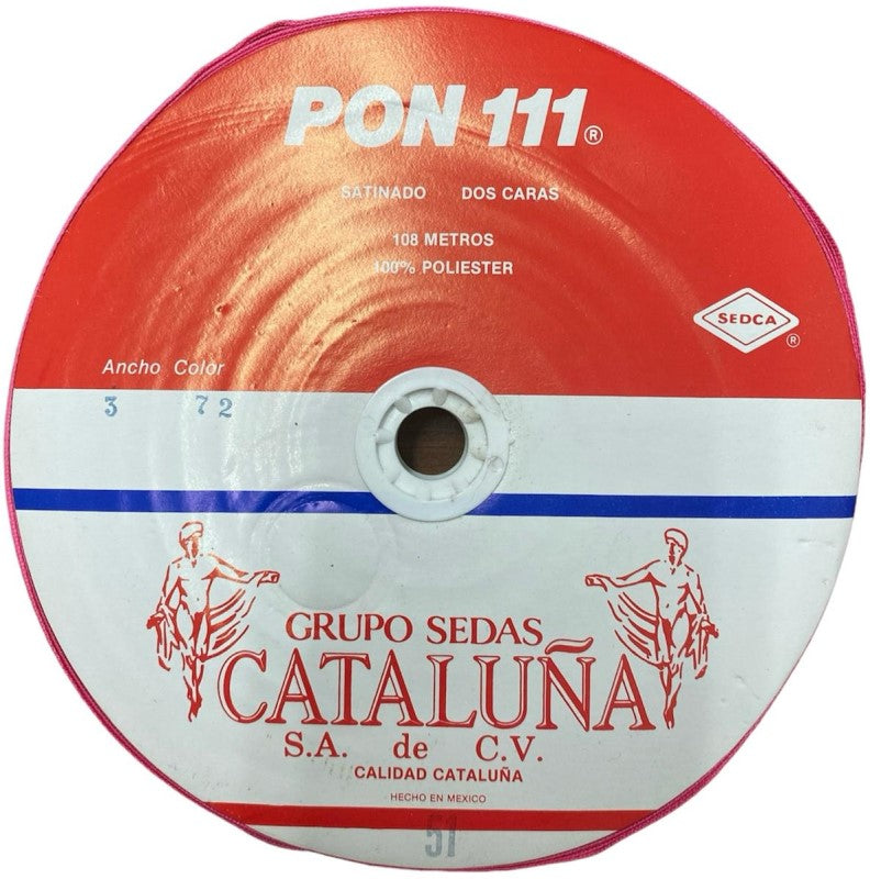 Listón Cataluña Satin 0111 Satin 2 Caras J 096 Mandarina A5 (108m) Cataluña® [Metro] 2