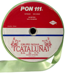Listón Cataluña Satin 0111 Satin 2 Caras K 019 Menta 19 A9 (108m) Cataluña® [Metro] 2