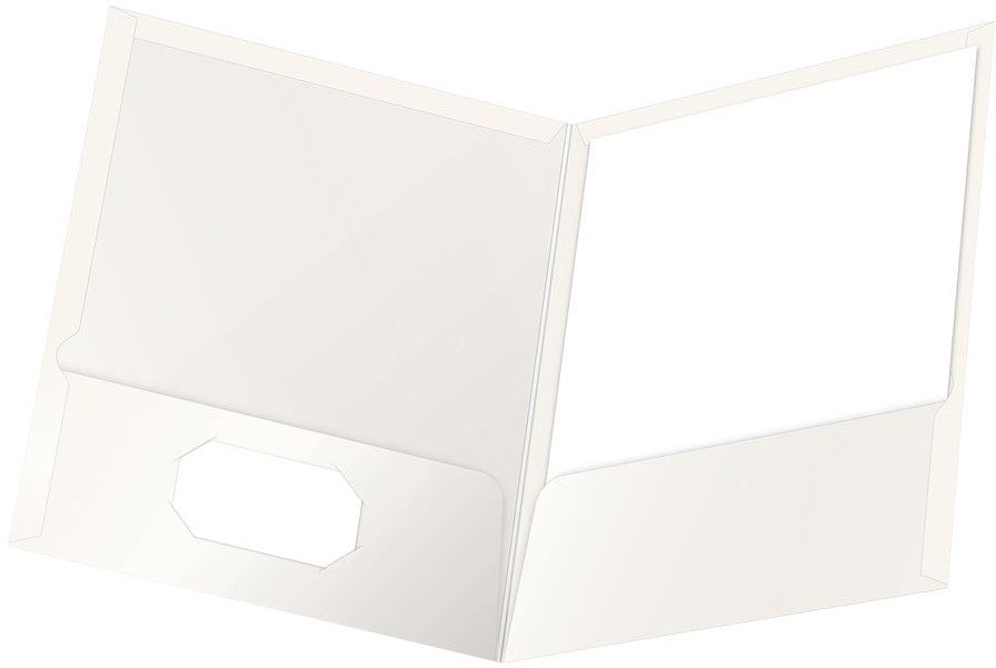 Fólder Doble Solapa 9.5cm Showfolio Laminado Blanco Carta Oxford® 51704 Pieza 78787517042 01