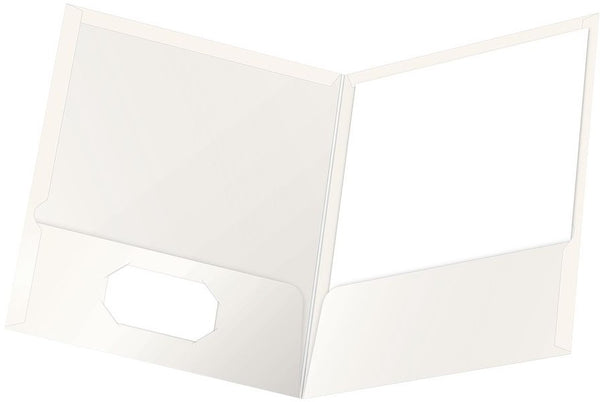Fólder Doble Solapa 9.5cm Showfolio Laminado Blanco Carta Oxford® 51704 Pieza 78787517042 01