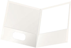 Fólder Doble Solapa 9.5cm Showfolio Laminado Blanco Carta Oxford® 51704 Pieza 78787517042 01