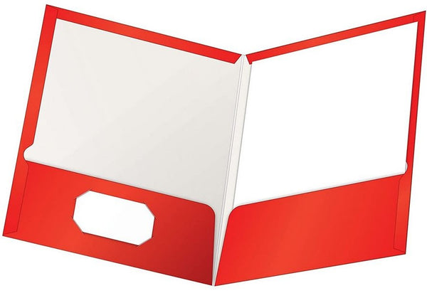 Fólder Doble Solapa 9.5cm Showfolio Laminado Rojo Carta Oxford® 51711 Pieza 78787517110 01