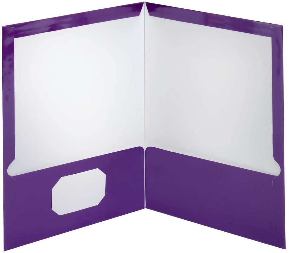 Fólder Doble Solapa 9.5cm Showfolio Laminado Morado Carta Oxford® 51726 Pieza 78787517264 04