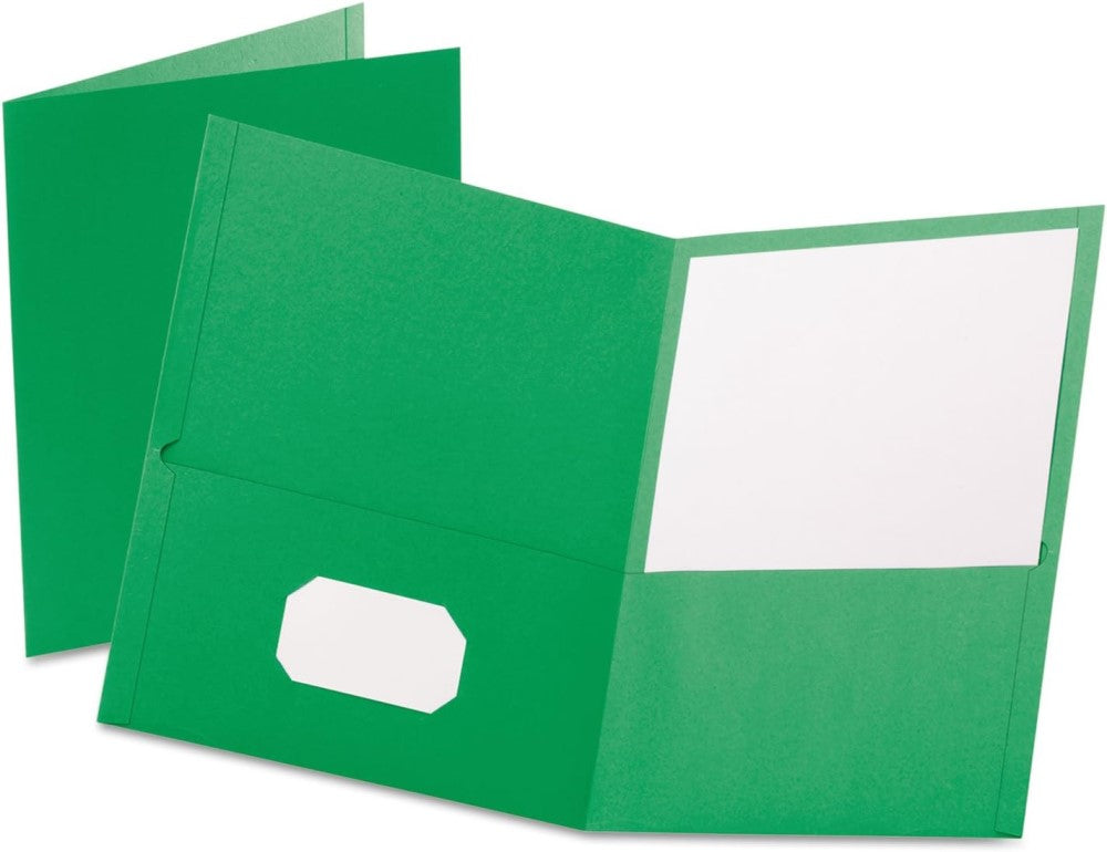 Fólder Doble Solapa Cartoncillo Gofrado Mate Verde Claro Carta Oxford® 57503 Pieza 78787575035 01
