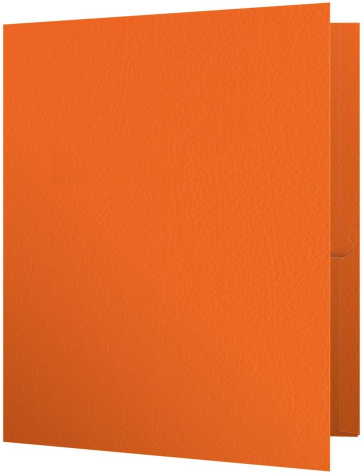 Fólder Doble Solapa Cartoncillo Gofrado Mate Naranja Carta Oxford® 57510 Pieza 78787575103 02