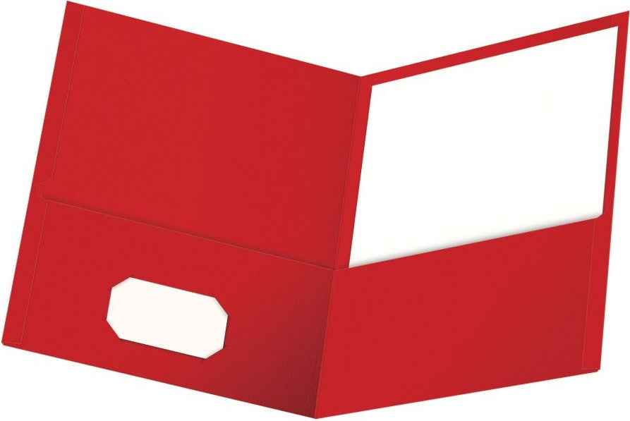 Fólder Doble Solapa Cartoncillo Gofrado Mate Rojo Carta Oxford® 57511 Pieza 78787575110 01