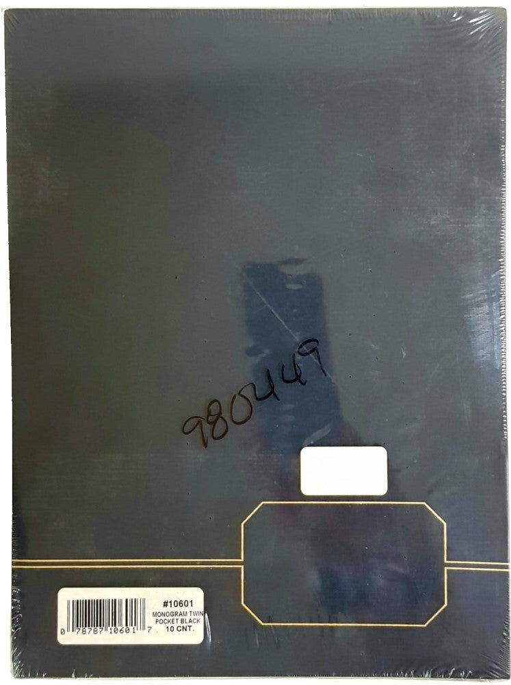 Fólder Premium Monogram c/10 Negro Carta Esselte® 10601 Paquete 78787106017 02