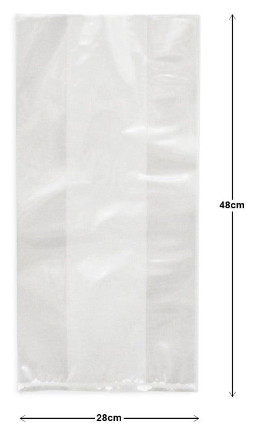 Bolsa Celofán Transparent Lisa con fuelle Intermedia 28×48cm CRISTALINE® Pieza 7501667100100 01