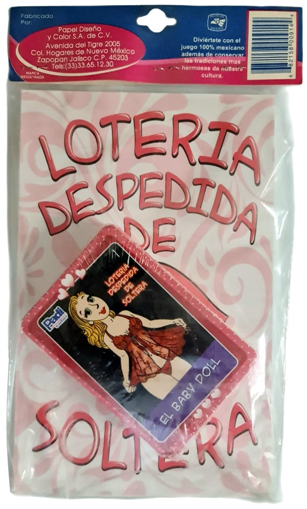 Lotería Despedida Soltera 54naipe c/10 Tablas 13×20.5cm Padi® 914 [Bolsa] 682158009144 2