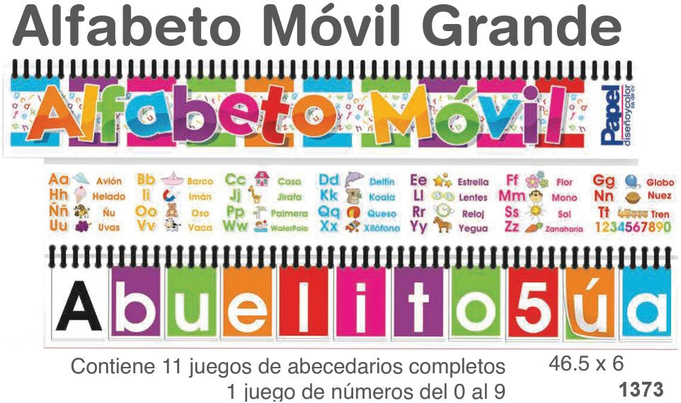 Alfabeto Móvil 46.5×6cm Padi® 1373 [Pieza] 682158013738